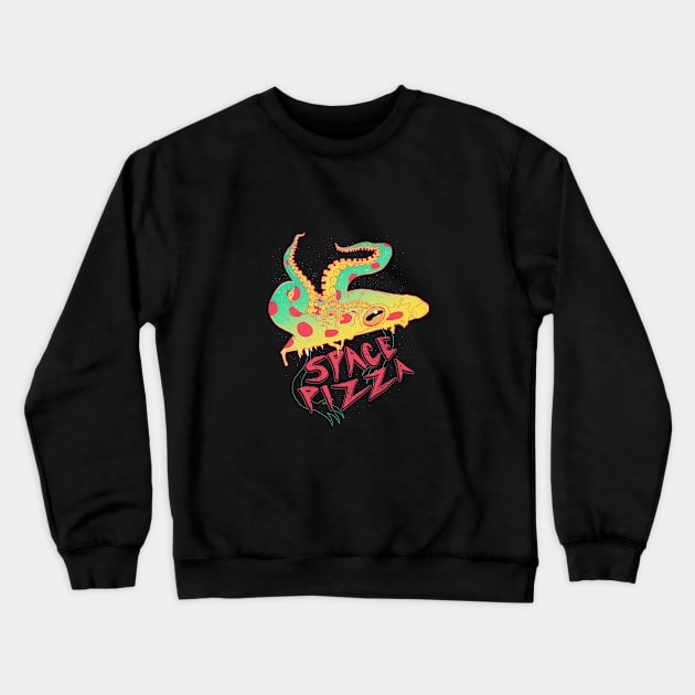 Space Pizza Crewneck Sweatshirt by Hillary White Rabbit